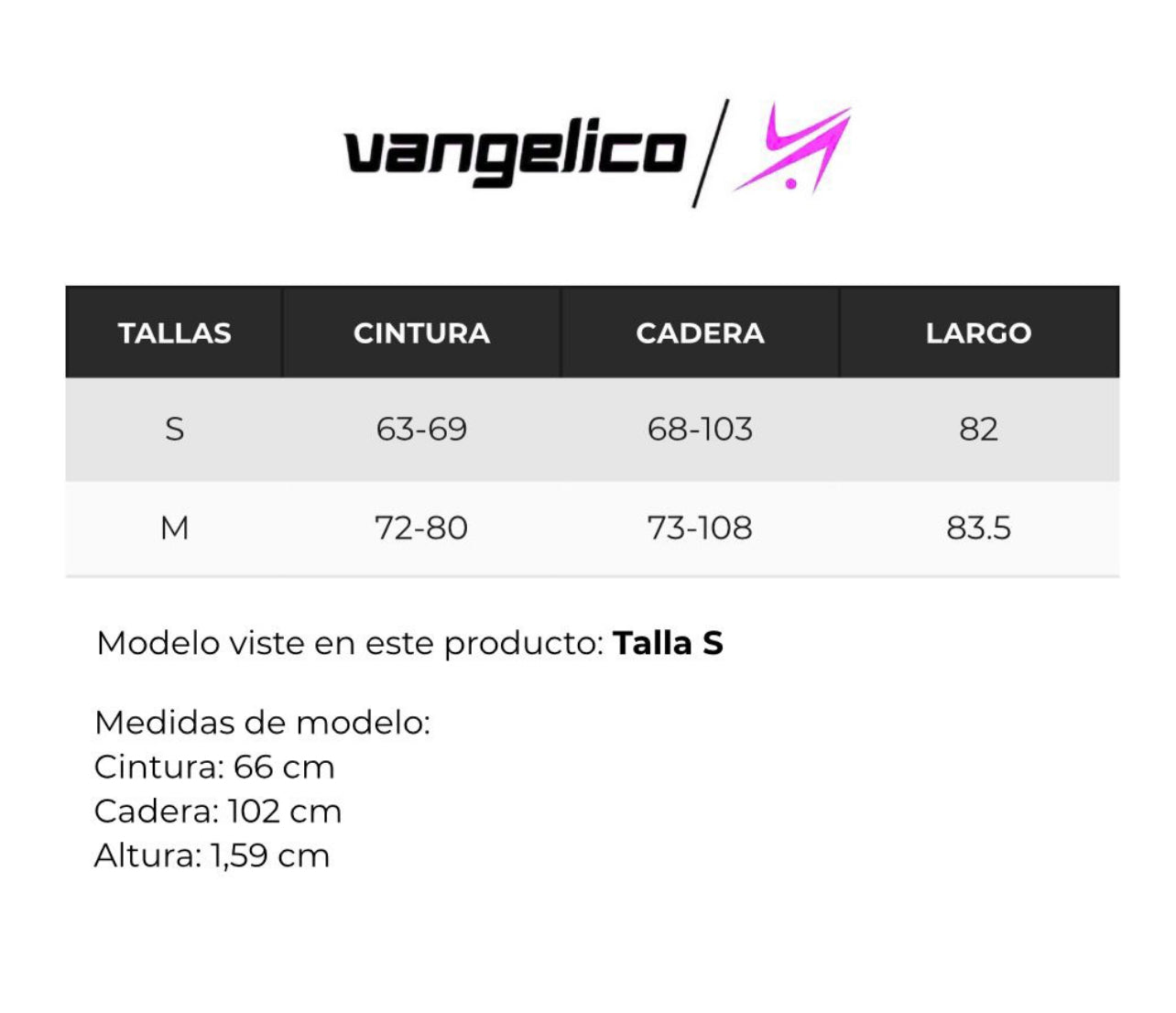 Guía de tallas