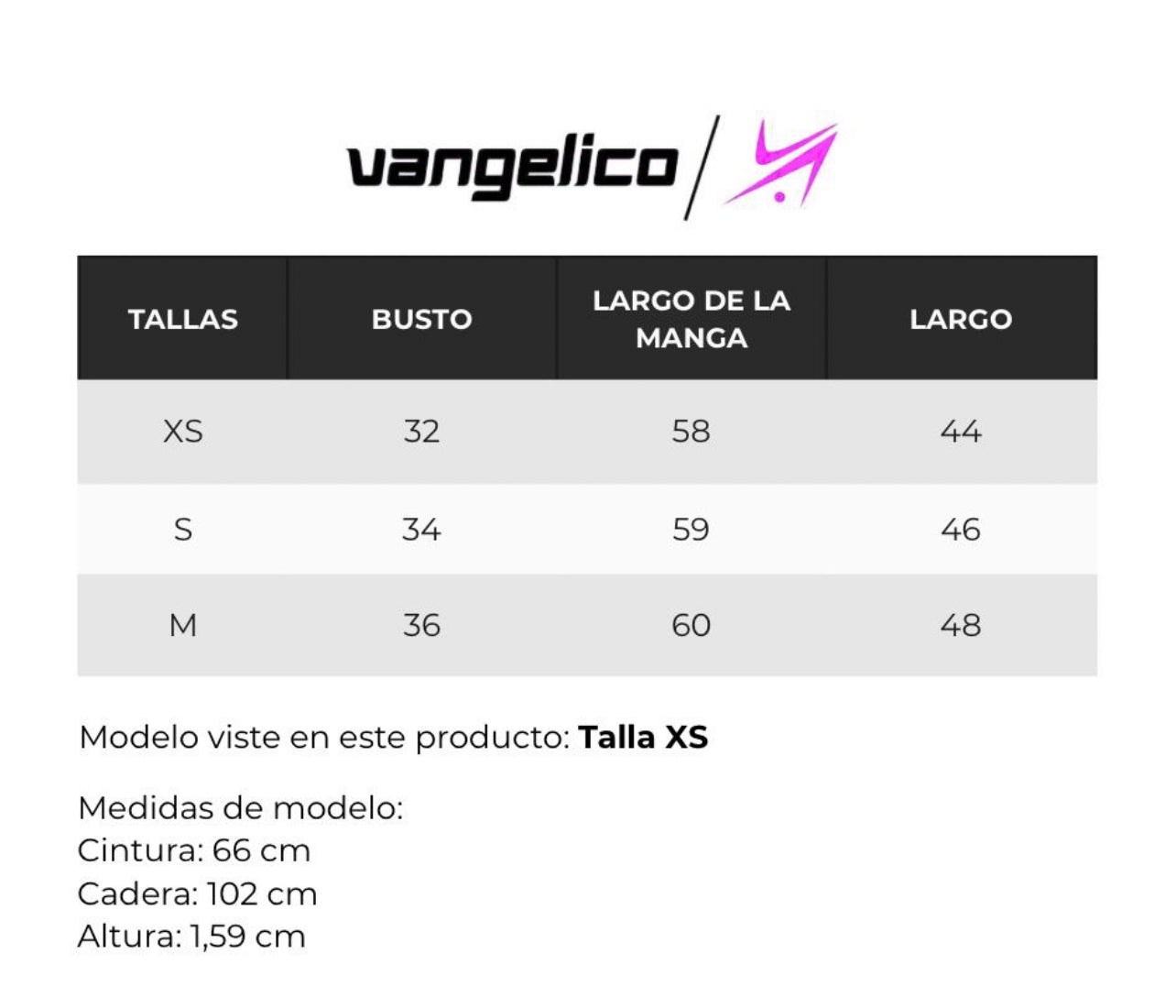 Guía de tallas