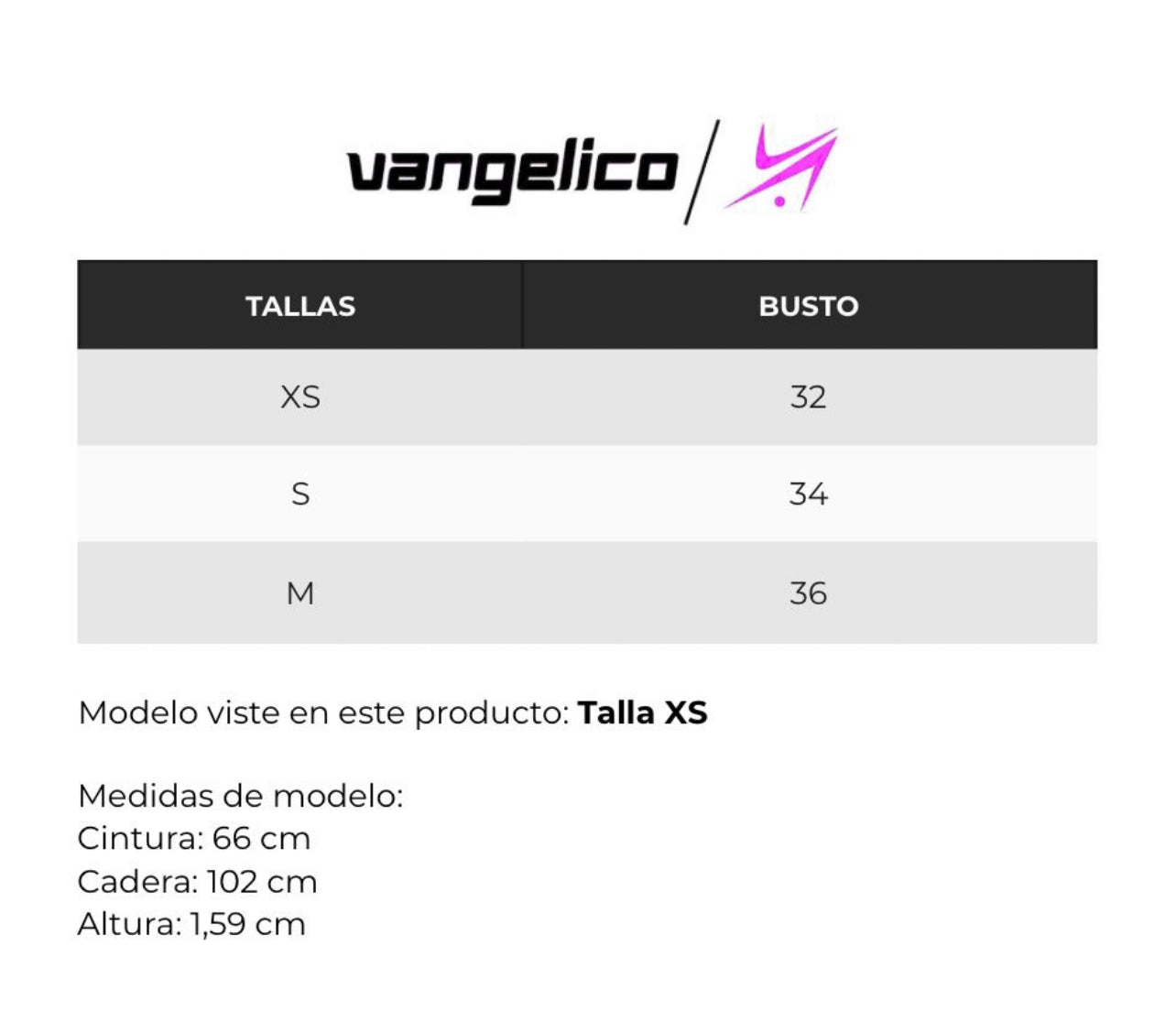 Guía de tallas