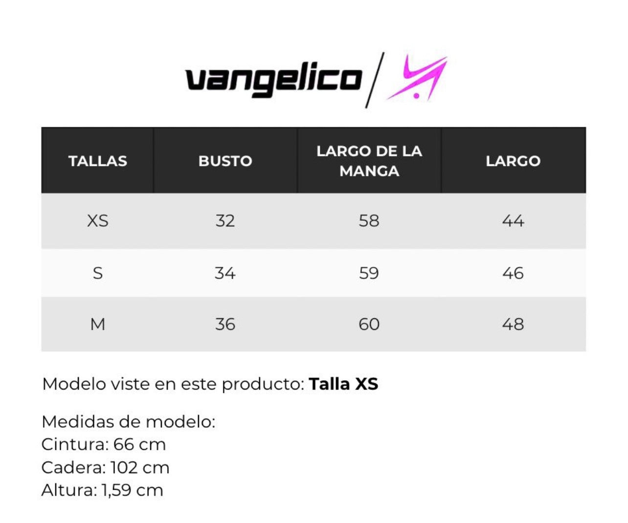 Guía de tallas