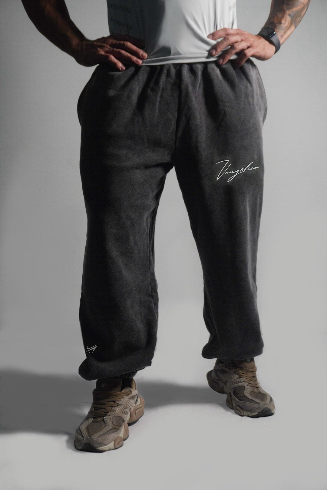 Jogger oversize acid wash bota resorte