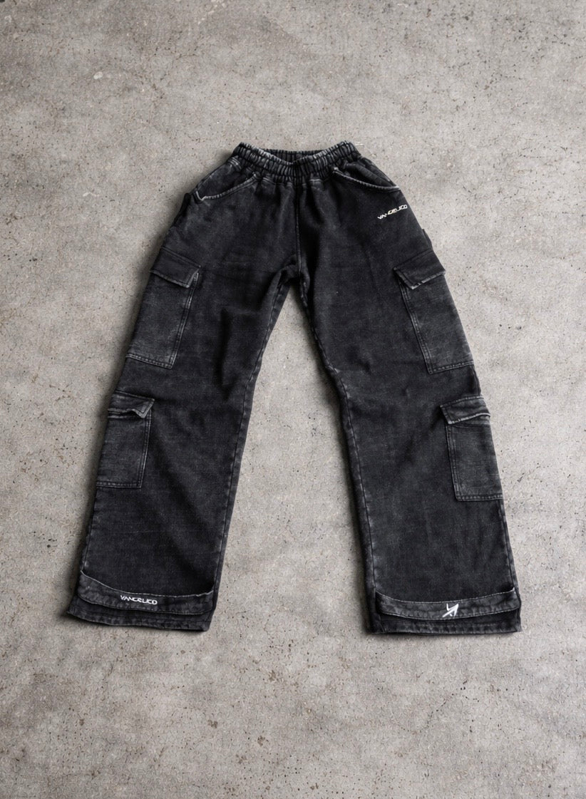 Jogger Cargo Baggy Acid Wash