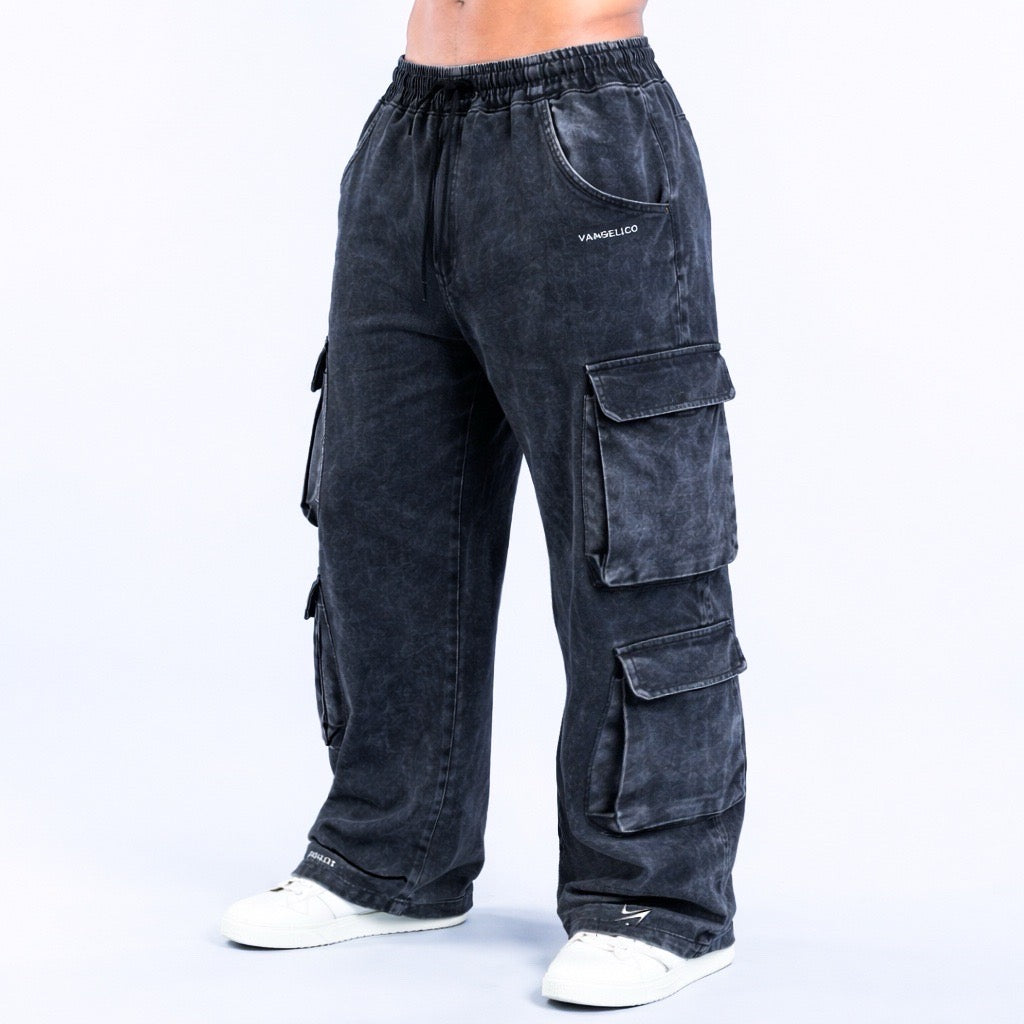 Jogger Cargo Baggy con Correas Hombre