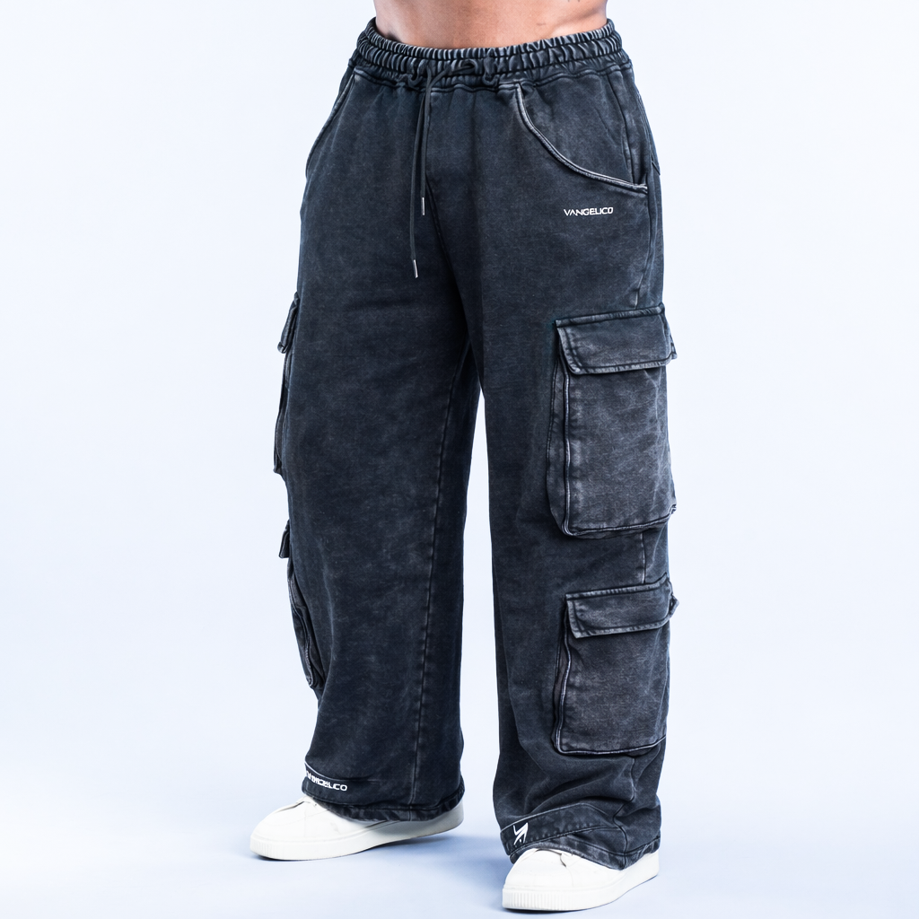 Jogger Cargo Baggy con Correas Hombre