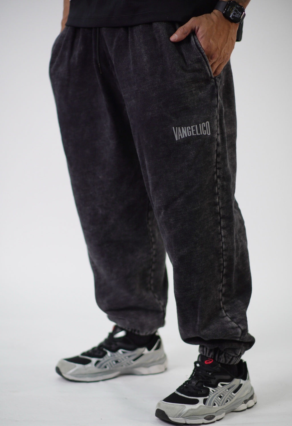 Jogger Acid Wash Bota Resorte Oversized