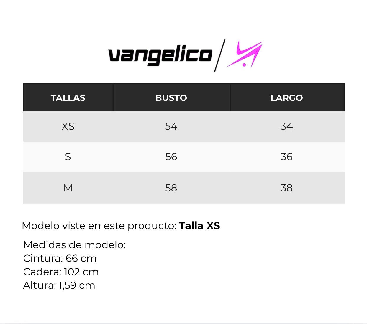 Guía de tallas