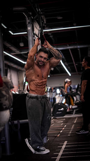 Jogger oversize acid wash bota resorte