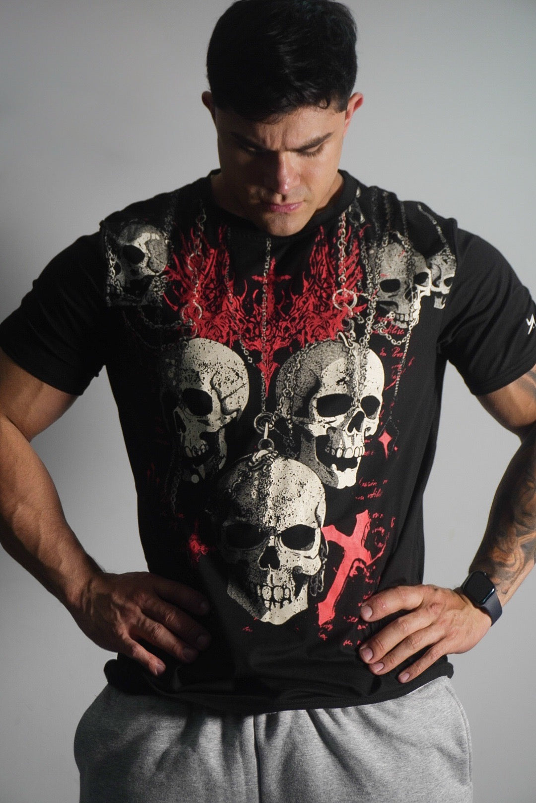 Camiseta Oversize Cráneos