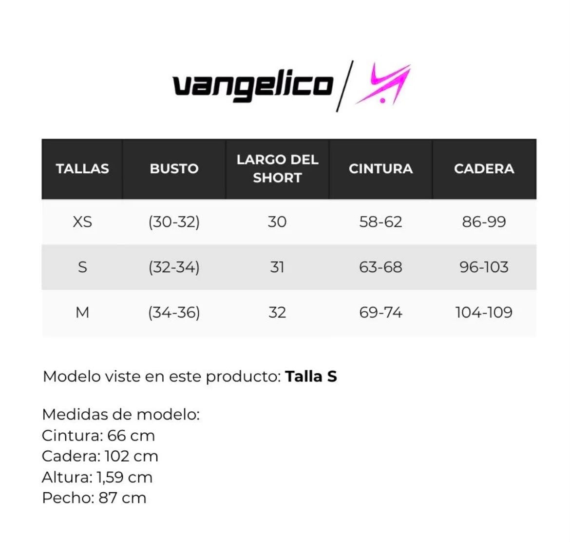 Guía de tallas
