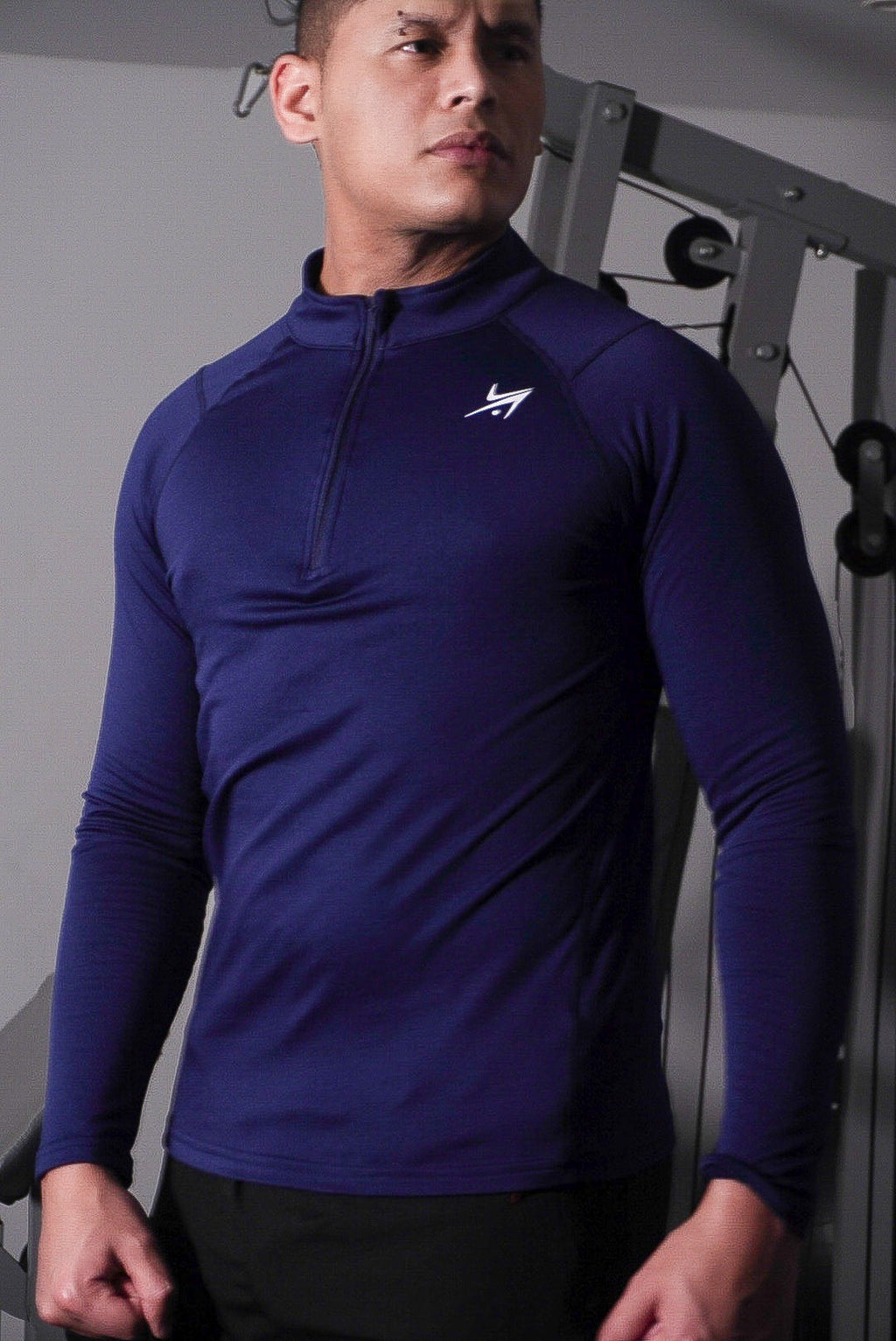 CAMISETA MANGA LARGA CUELLO DE CREMALLERA